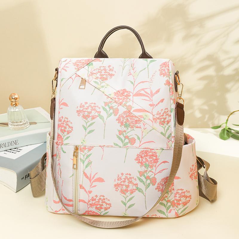 Anti-Theft Backpack Printed Women's Backpack Multi-Function Shoulder Bag