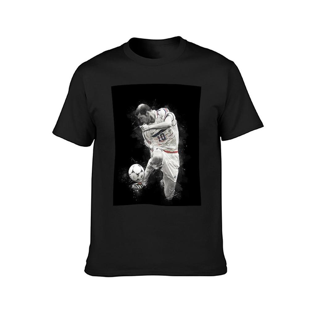 Zinédine Zidane 1#030422 T-Shirt kawaii Kleidung Anime Oberteile Schwergewichte Herren Grafik-T-Shirts Anime