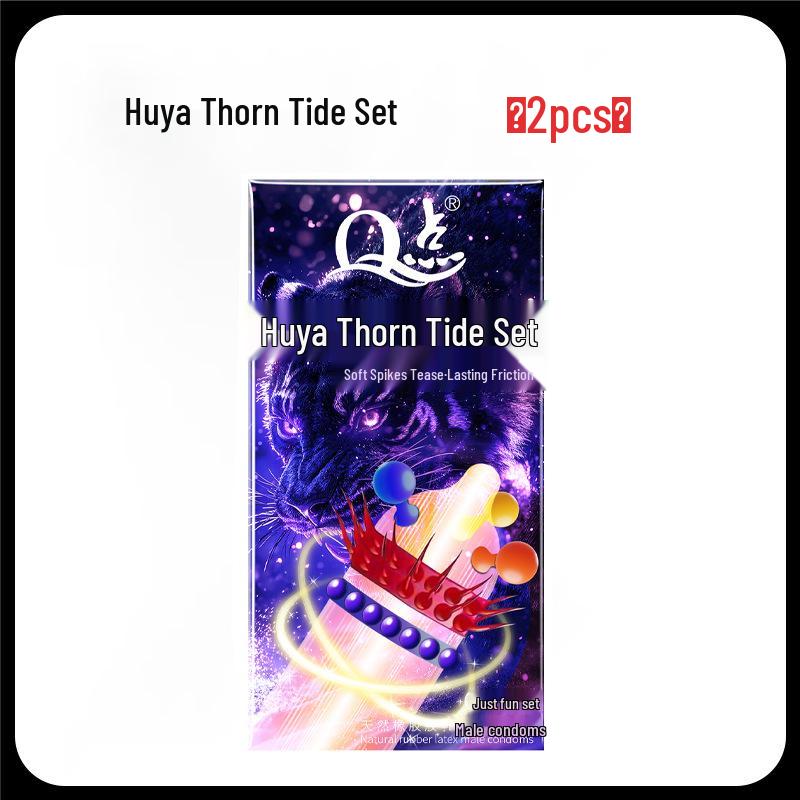 Q-point Hyaluronic Acid 001 Large Particle Delay Condoms - Long-lasting Contraceptives for Adults