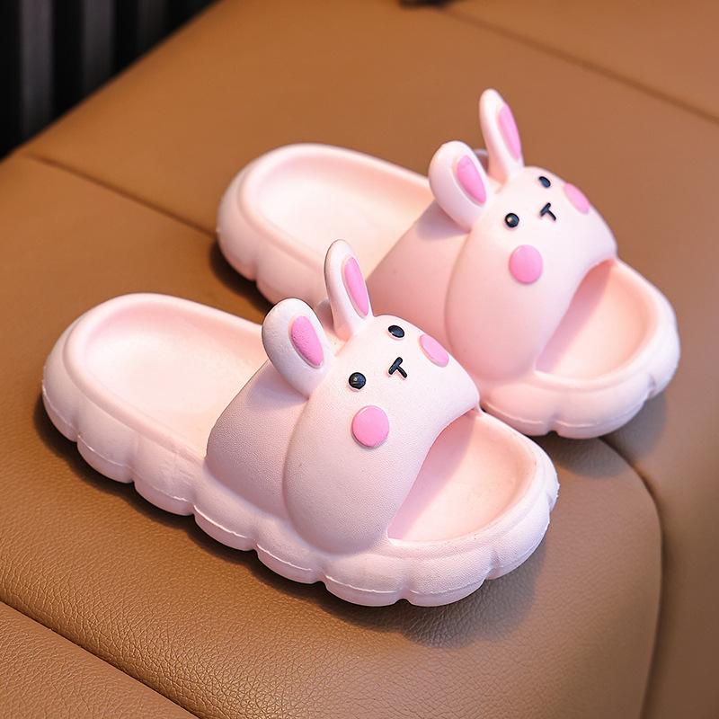 Cartoon parent-child rabbit children's slippers for girls, summer indoor and outdoor non-slip new style comfortable sandals
