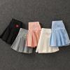 Girls' New All-Match Pleated Culottes Summer Skirt Inner Safety Pants Student Uniform Skirts