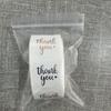 Golden Foil Wedding Thank-you Stickers - White Paper Labels for Gift Packaging
