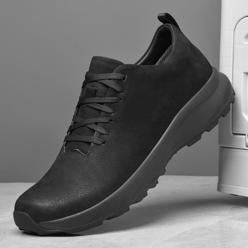 Spring Autumn Men's Sneakers Genuine Leather Walking Shoes Leisure Male Sports Shoes Non-Slip Treking Footwear Outdoor Trainers