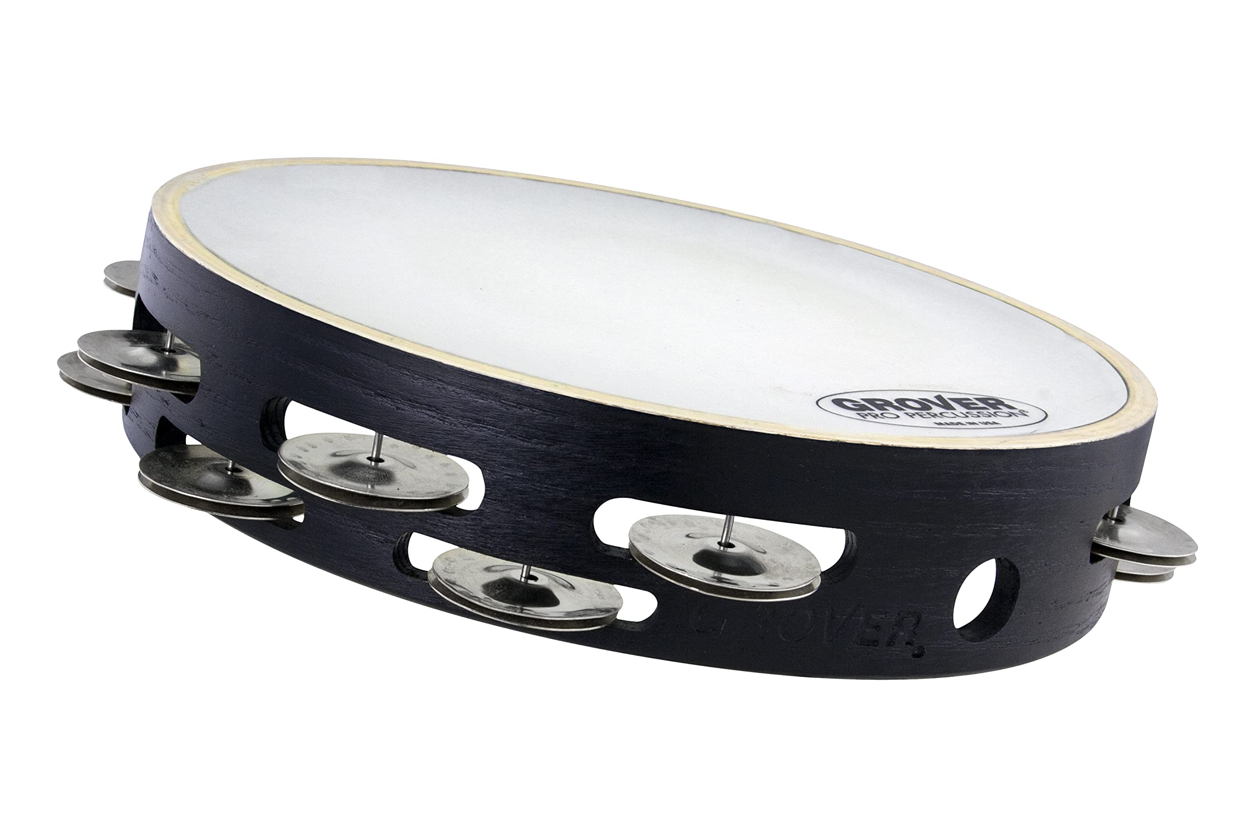 

GROVER Tambourine German 2 10 Inches X Series Silver, Rows, GV-T2GS-X срібний