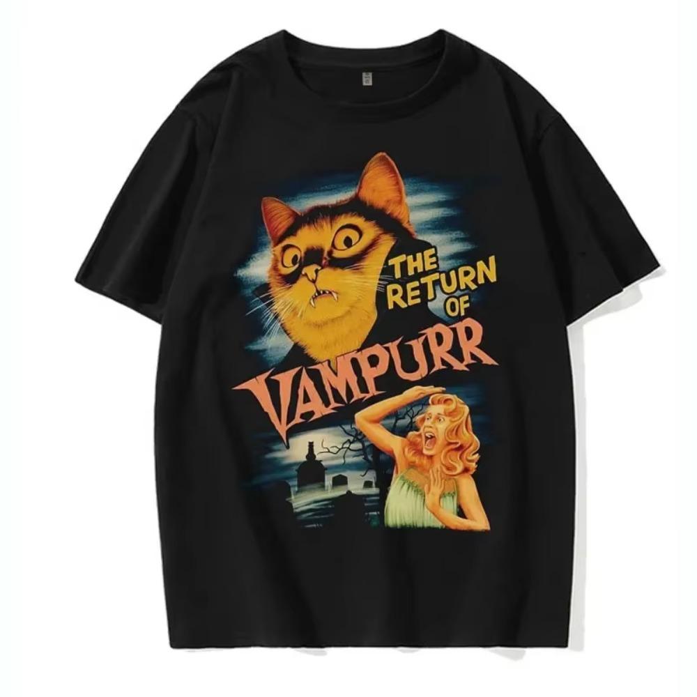 Summer Men's Breathable Short Sleeved The Return Of Vampur Pattern Printed Men's O-neck Casual Fashion T-shirt Men's Top