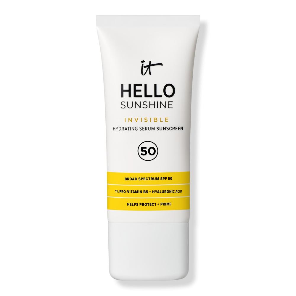 

It Cosmetics Hello Sunshine Невидимый солнцезащитный крем для лица Spf 50 1,7 унции