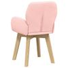 Swivel Dining Chair 2 Pcs Boucle Pink 54 X 58 X 87 Cm