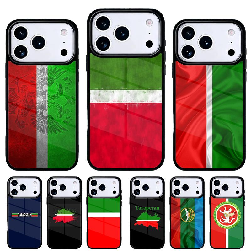 Tatarstan Flag Phone Case for iPhone 17 Air 16e 15 14 13 Pro Max Back Cover for 12 11 Pro Coque