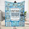 1961: Legend Born Ageless Flannel Blanket-Soft and Suitable for Sofas,Beds,Offices,Travel,All Seasons,Great Gift for Holidays and Birthdays.