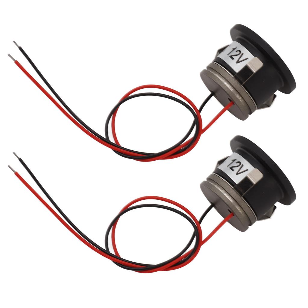 2PCS Recessed Mini LED Spotlight 15 Degrees 1 Watt 80LM Small LED Spotlight for Jewelry Showcase 12VDC