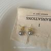 Internet Explosion, Rope Knot Stud Earrings, Light Luxury High-end Earrings, Geometric Simple Ear Clips, No Ear Holes, Tiger's Eye Stone Earrings.