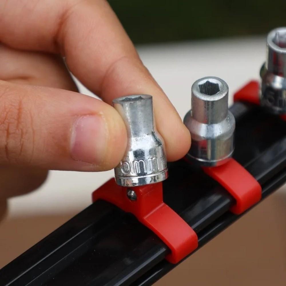 1/4in 3/8in 1/2in Sleeve Organizer Tray Plastic Socket Holder New Socket Rail  Hand Tools