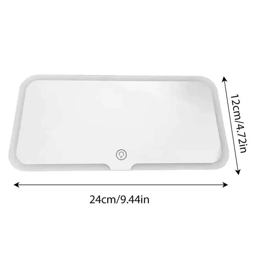 LED Car Sun Visor Vanity Mirror with 3 Light Modes and 60 LEDs Rechargeable Cosmetic Makeup Car Mirror Charging Vanity Mirrors Interior Mirrors6