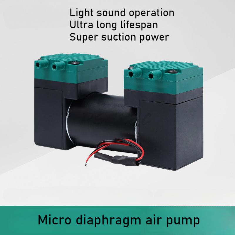 2AP51 Oil-free Vacuum Pump Negative Pressure Suction Pump Micro DC Double Headed Diaphragm Pump Suitable for Beauty Car Massage