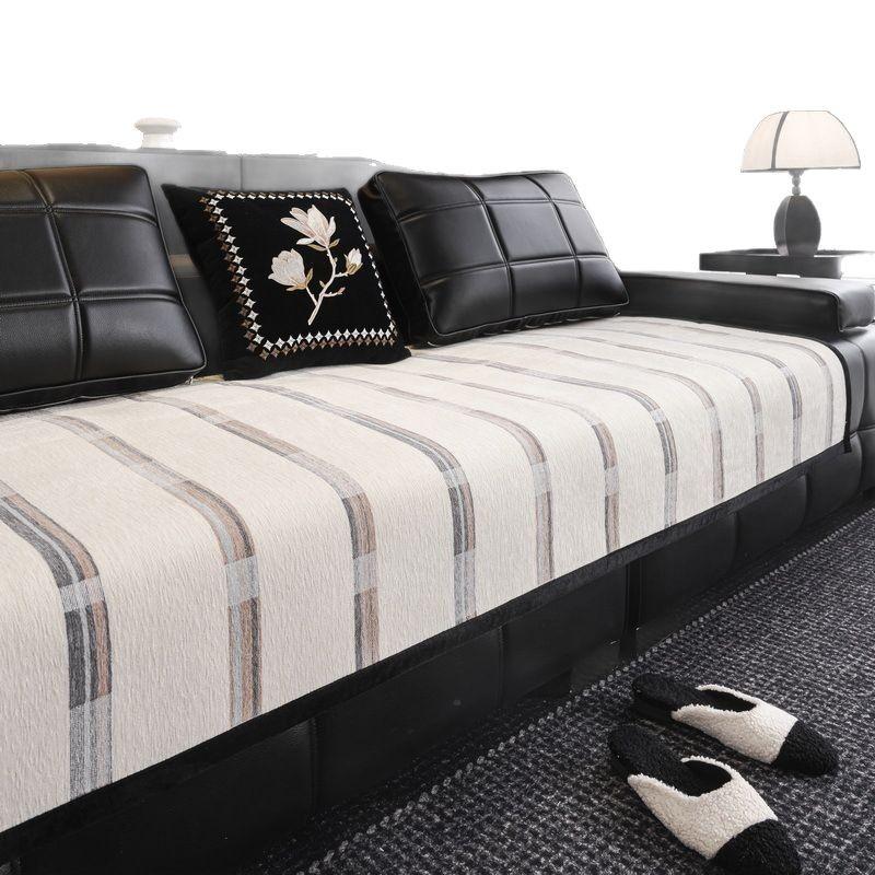 Simple Chenier Sofa Cushion Universal In All Seasons  New Lawrence Sofa Seat Cushion Fixed Non-Slip Cover