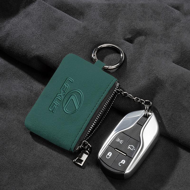 Car Key Bag Suede Coins Wallet Mini Card Pouch For Lexus NX IS RX ES GX LX LS UX GS 200 260 300 350 NX200 NX300 RX350 ES300