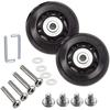 Suitcase Luggage Wheel Replacement Kits Rubber Universal Wheels Swivel Caster Bearingtool (OD:75 W:24 ID:6 Axles:36/ 40Mm)