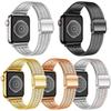 Lot de 5 Boucles à Sept Maillons Bracelet de Montre en Acier Inoxydable Pour Apple Watch 38 / 40 / 41 / S11 42mm