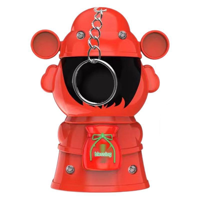 Expressive Decompression Snake & God of Wealth Face-Changing Keychain Doll