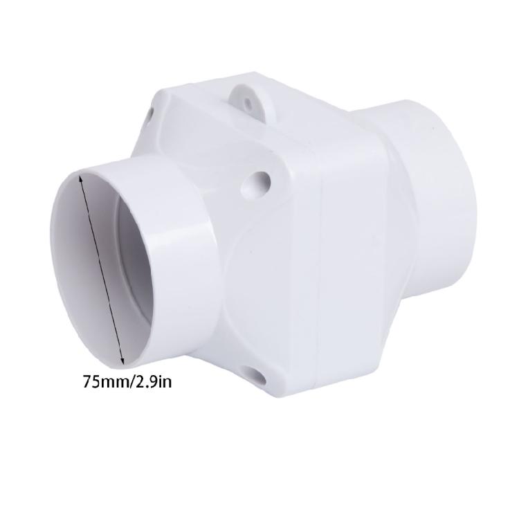 75mm PVC Ventilator Pijpleiding Afzuigventilator Inbouw Luchtblazers voor Keuken Badkamer Fabriek