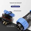 SP21 12-Pin Waterproof IP67 Aviation Plug Rear Nut Solder Connector