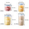 Transparent Moisture-Proof Storage Jar for Dried Fruits, Grains & Cereals - Sealed Fresh-Keeping Box for Home or Refrigerator Use