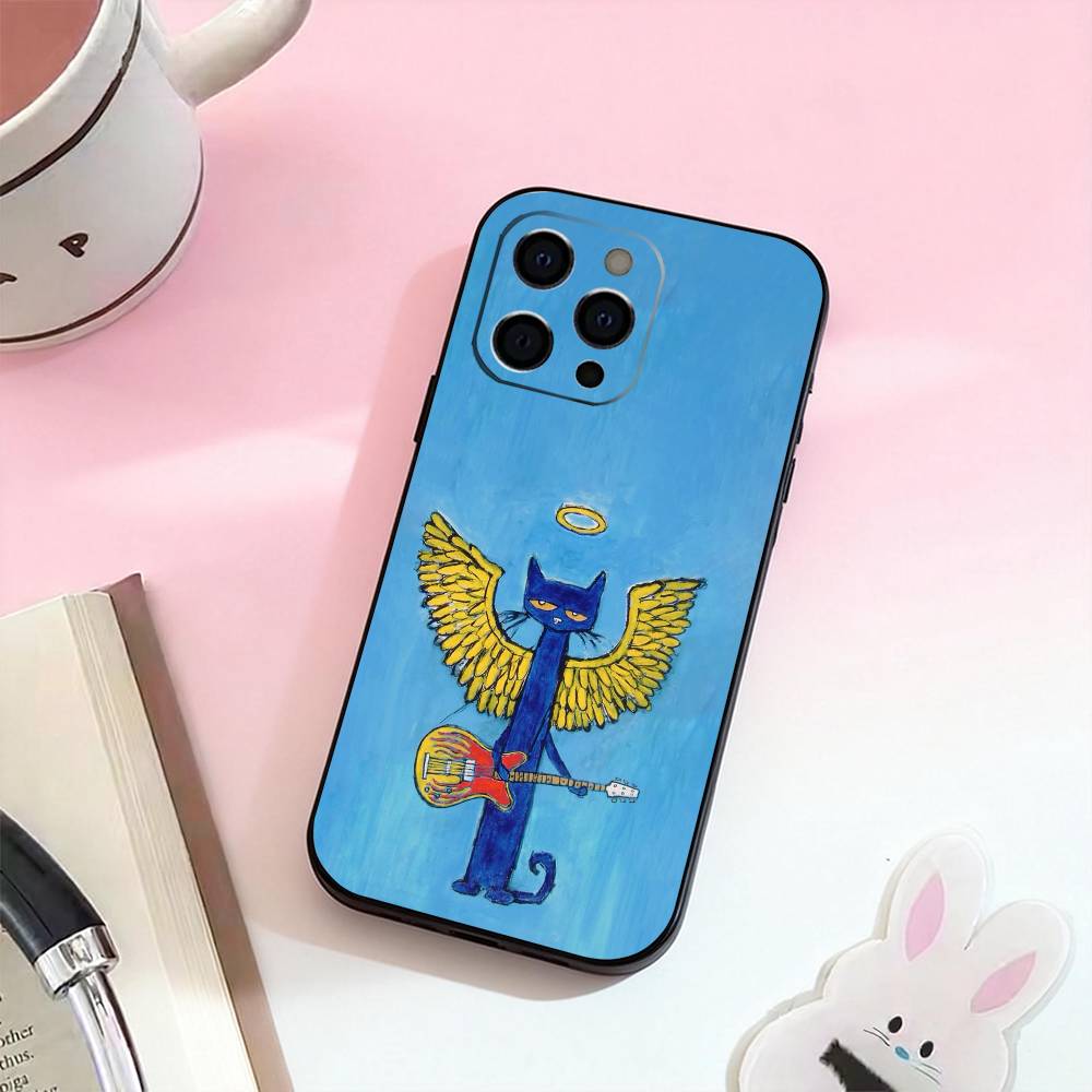 

Cool Cute P-Pete cat Phone Case Silicone Soft For IPhone 17,16,15,14,13,12,11,XS,Plus Pro Max iPhone17