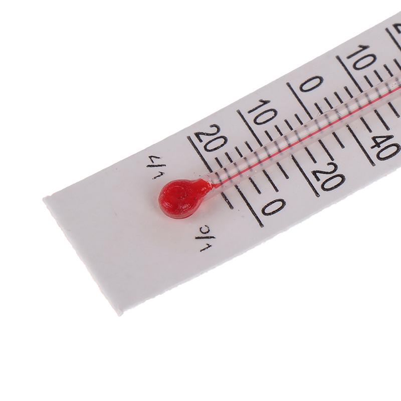 10 ks 5 cm x 1,1 cm miniaturní papírový kartonový teploměr vnitřní -20-50 stupňů Celsia
