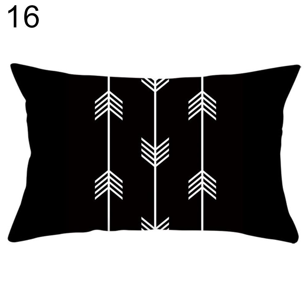 Geometric Circle Triangle Wave Pillow Case Cushion Cover Sofa Bed Car Cafe Decor