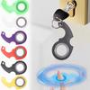 New Fingertip Rotation Key Chains Decompression Spinner Anti Anxiety Bearing Cool Trendy Hanging Key Rings Birthday Gift