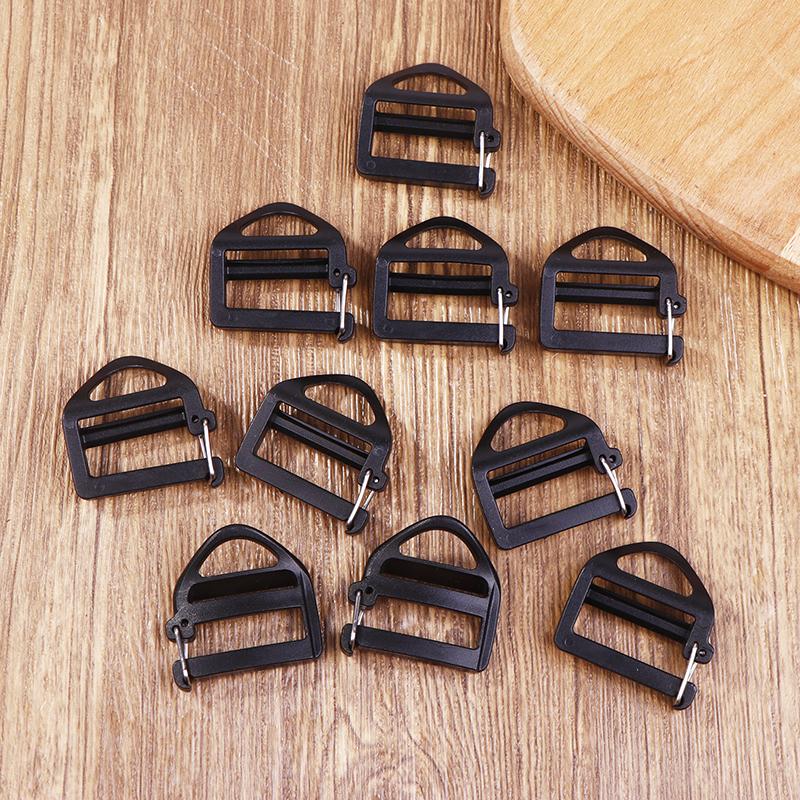 

10Pcs Webbing Buckles Quick Release 25Mm Backpack Strap Ladder Slider For Luggage Sack Hiking Backpack Strap