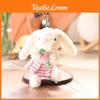 Plush Rabbit Keychain With Soft Pp Cotton Filling For Kids And Adults