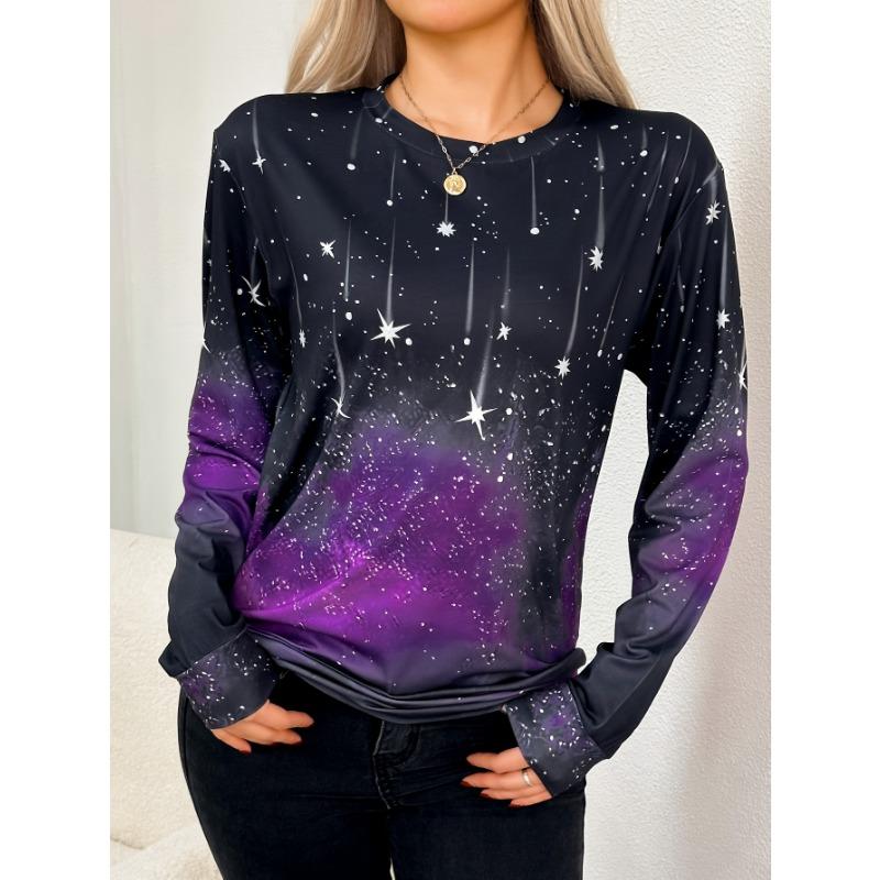 Women's T-shirt 3D Leopard Retro Print Fashion Long Sleeve Round Neck Regular Top Holiday Weekend Spring Autumn