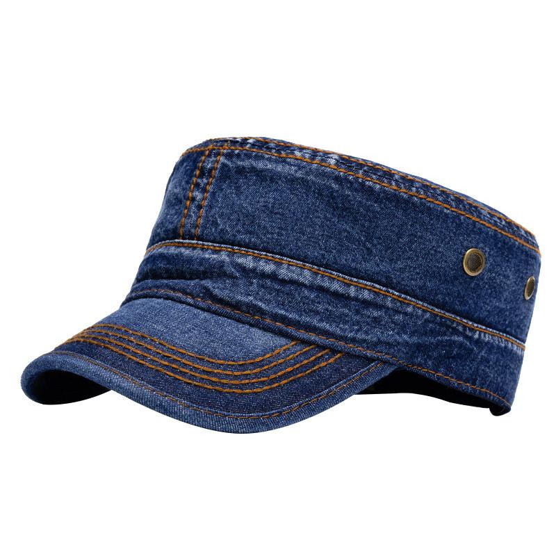 Cotton Washed Military Cap For Men And Women With Sunshade Protection For Outdoor Casual Wear