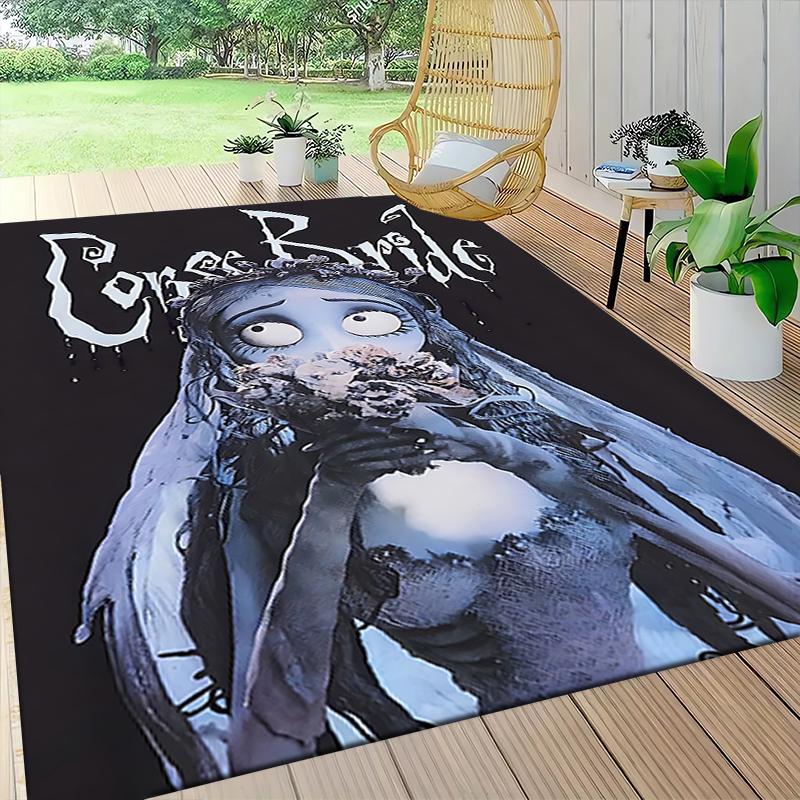 1Pc Ghostly Bride Butterflies Carpet Rug Customizable Soft Washable Antislip Home Living Room Sofa Mats Personalized Rug 0917156