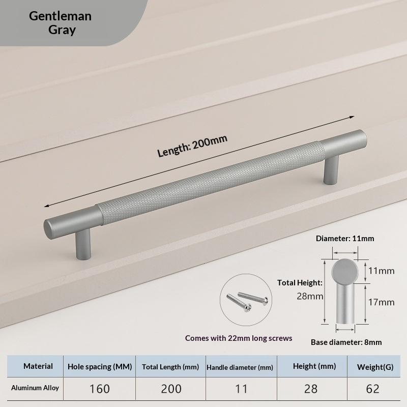 Nordic Wardrobe Handles–Gold Copper & Black Drawer Knobs Extended American-Style Aluminum Alloy Cabinet Pulls Furniture Hardware