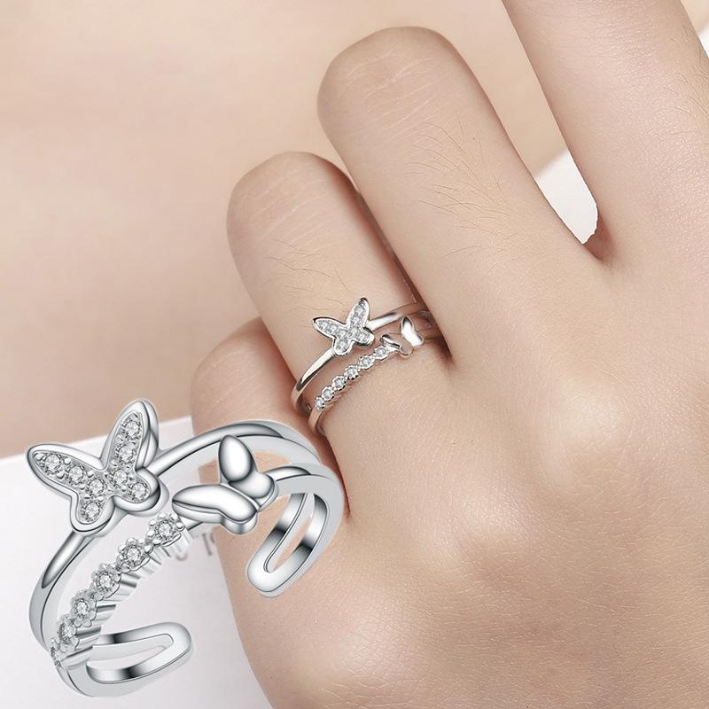 925 Sterling Sliver Rings Shining Zircon for Women Wedding Engagement Jewelry Fashion High Quality