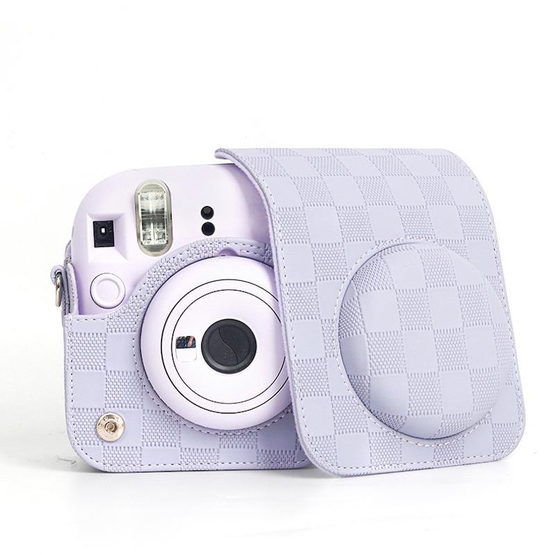 [Film Lab] Instax Mini 12 PU Leather Camera Case Soft Protective Case with Strap CAA45