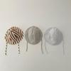 Summer Baby Bucket Hat Plaid Striped Lace-up Wide Brim Sunshade Fisherman Cap Infant Boys Girls Outdoor Sun Hats