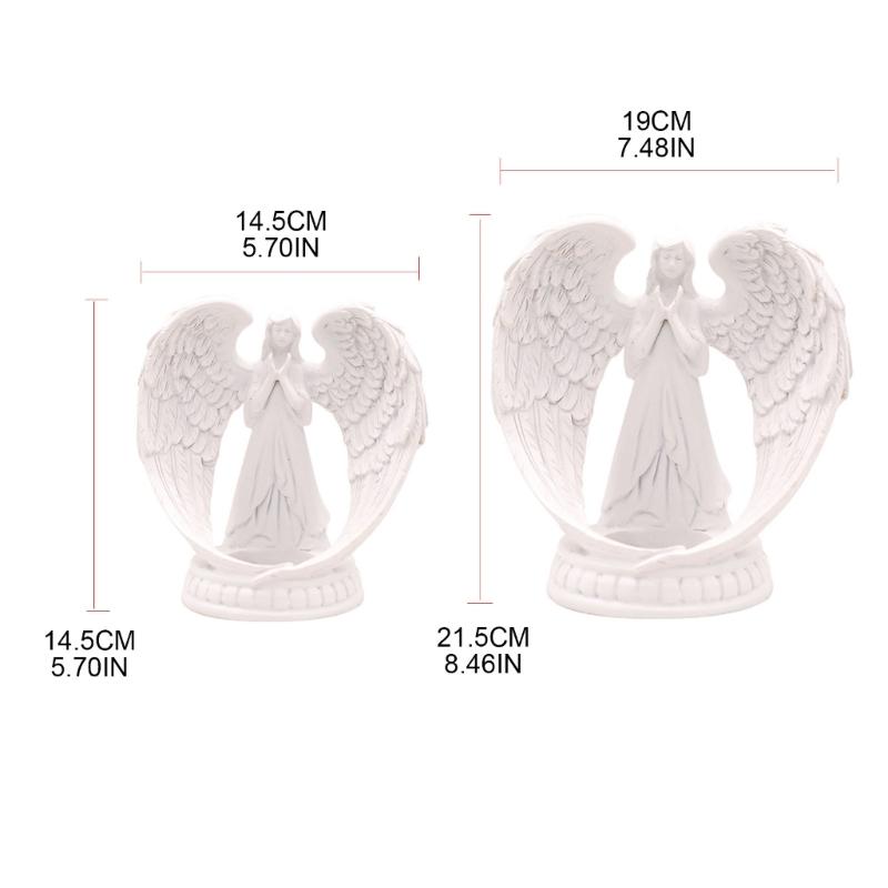 Evropský pryskyřičný andělská křídla svícen bytové dekorace pokojové dekorační doplňky pro svíčky ozdoby