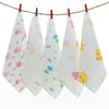 Cartoon Thin Gauze Cotton Baby Bib & Washcloth
