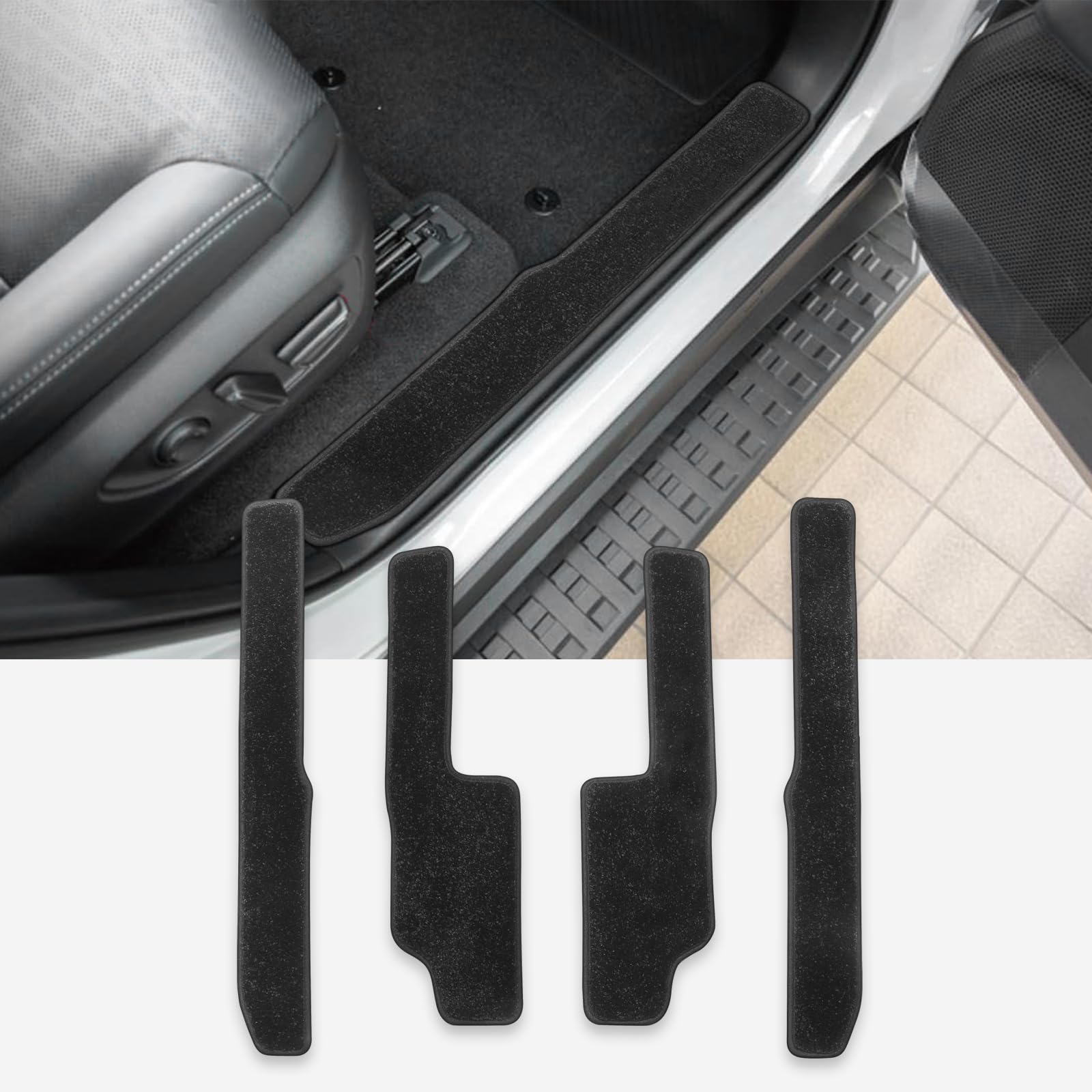 

ZUNDUO Side Step Mats for Toyota Land Cruiser Land Cruiser 250 April 2024 Step Prevents Wear Stain Scratch Floor Interior Set of 4 250, Series,