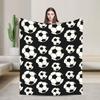 Warm Soft BlanketsChild Airplane Travel Football Soccer Balls Theme Throw Blanket Flannel Bedspread For Couch Sofa Bed Cover