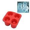 Reusable Shot Glass Ice Molds Ice-Cube Trays for Freezer with 4 Cavities Ice-Shot Glass Mold Ice-Cubes Shot Glass Mold