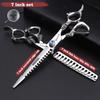 Hairdressing Cutting Scissors Hair Styling Tools 6/6.5/7 inch Salon Scissors Set 440C Barber Shears 10 25 40 50 Thinning Rate