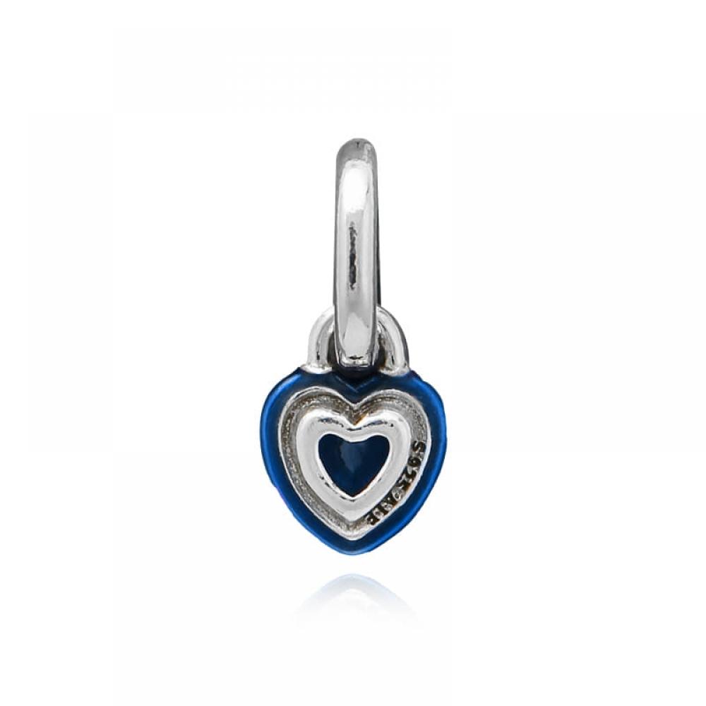 PAndora 793042c02 PAndora Me Blue Chakra Heart Mini Pendant And Dangle Silver Charm