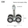Galvanized Steel Construction 4-Wheel Trolley Rust Resistant Finish