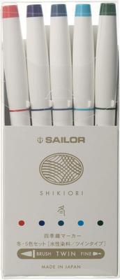 Sailor fountain pen Water Based Pen Four Seasons Marker Winter 5 Color Set 25-5101-004