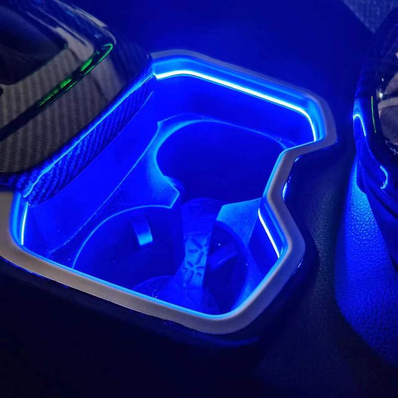 LED Cup Holder Atmosphere Light For Toyota RAV4 XA50 -2024 Interior Decorative Lamp Blue Light