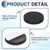 uxcell Vibration Damping Pads for 5mm EVA High Hardness Cushioning Black Speakers, 30mm, 16-Pack, Height, Vibration-Absorbing Rubber, Foam, 60,